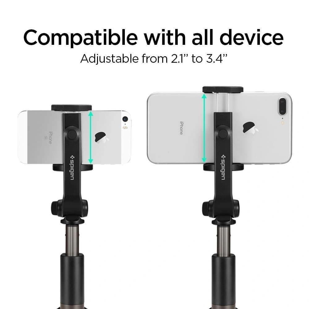 Spigen S540W Selfie Stick fără fir Trepied negru - 21