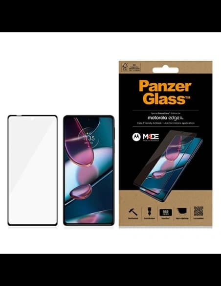 Tvrzené sklo PanzerGlass Special Edition Motorola Edge 30 Pro černé/black 6559