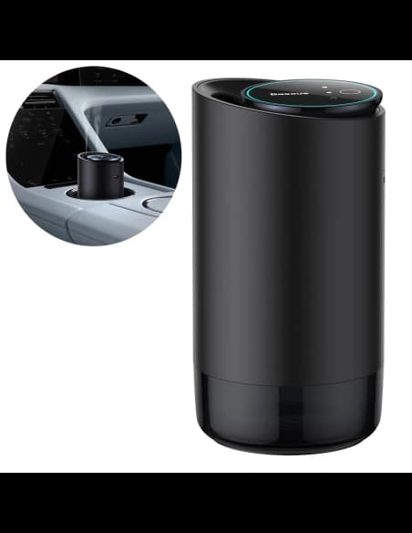 Odorizant auto Baseus negru (ceai alb / piersică suculentă) + cablu USB-C 1m