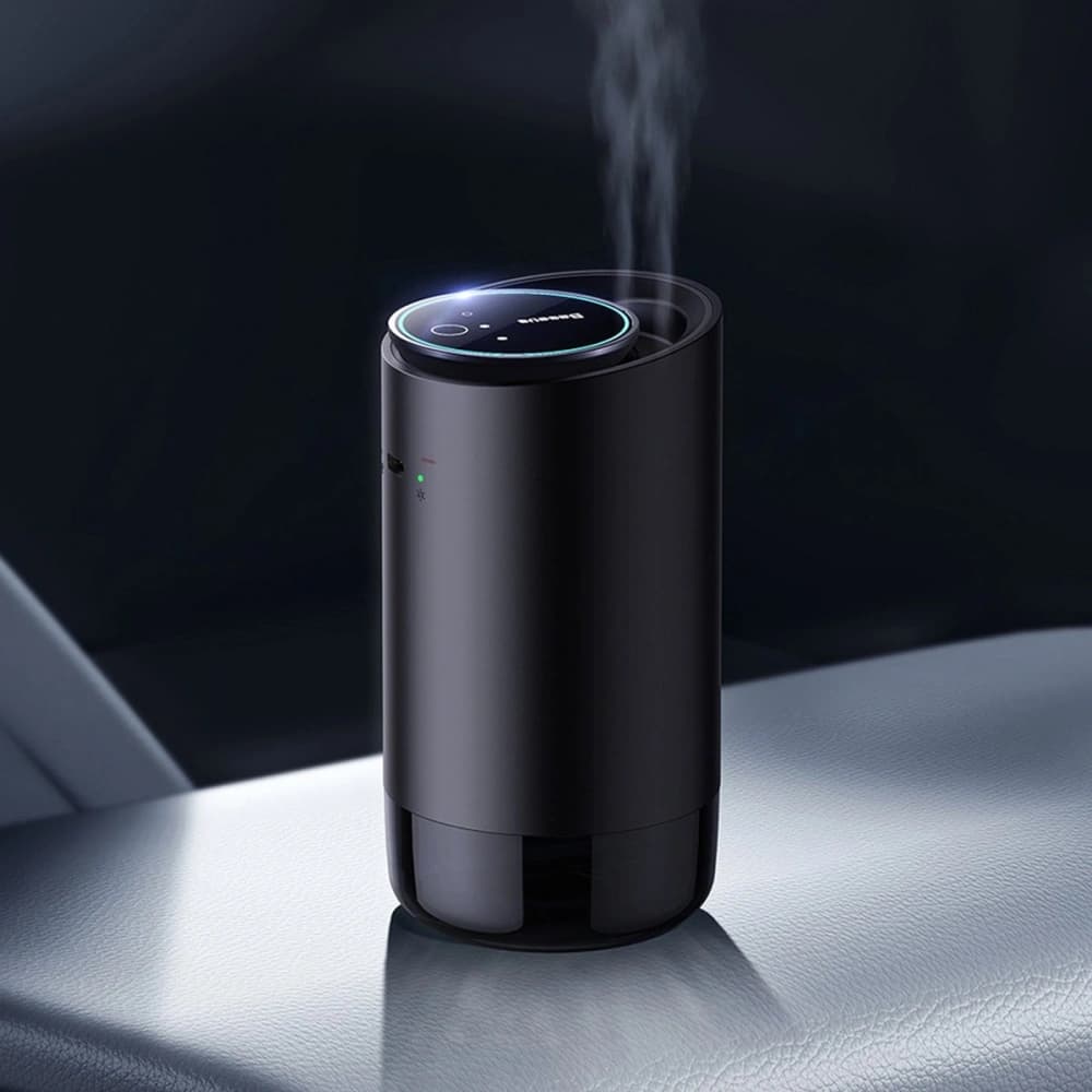 Odorizant auto Baseus negru (ceai alb / piersică suculentă) + cablu USB-C 1m - 13