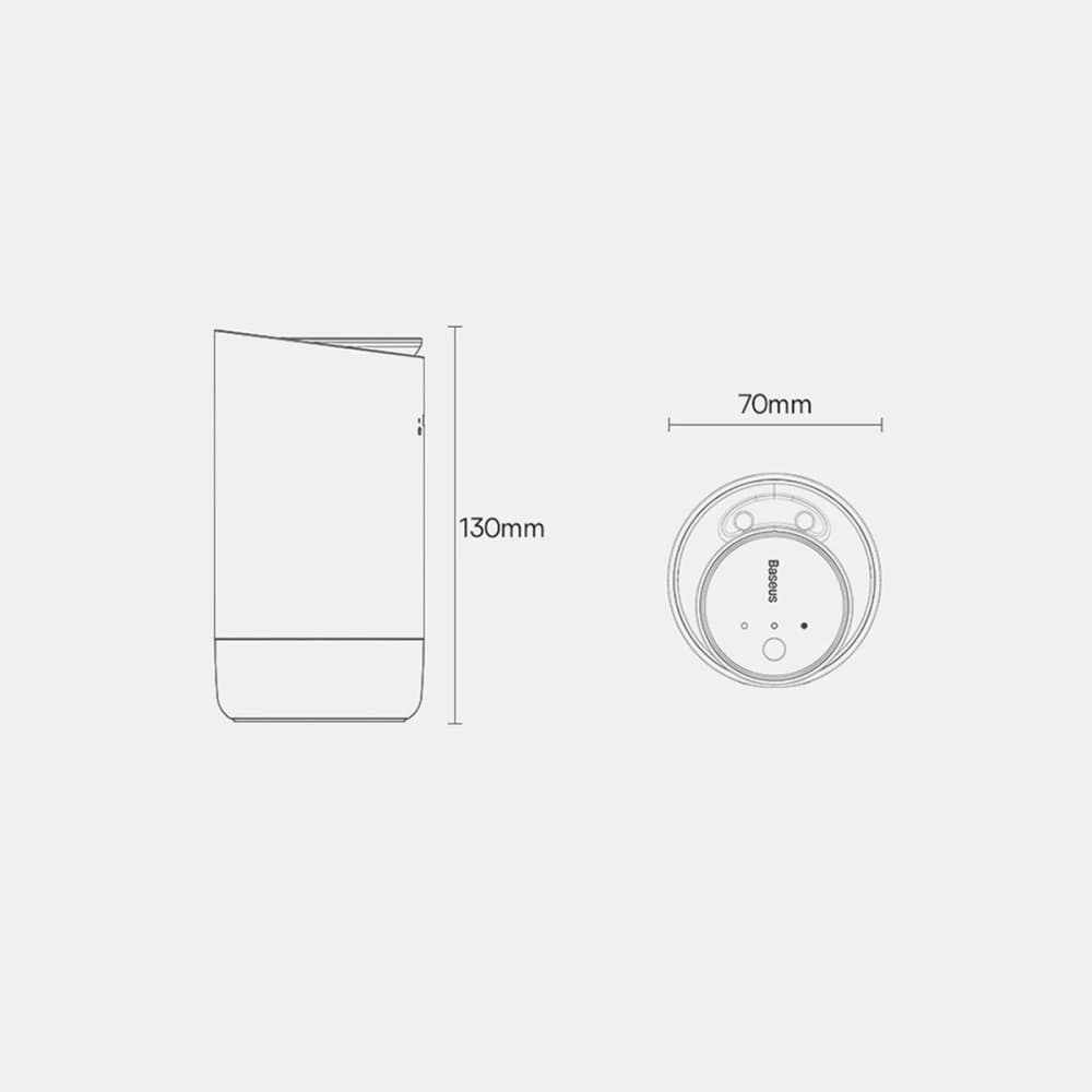 Odorizant auto Baseus negru (ceai alb / piersică suculentă) + cablu USB-C 1m - 22