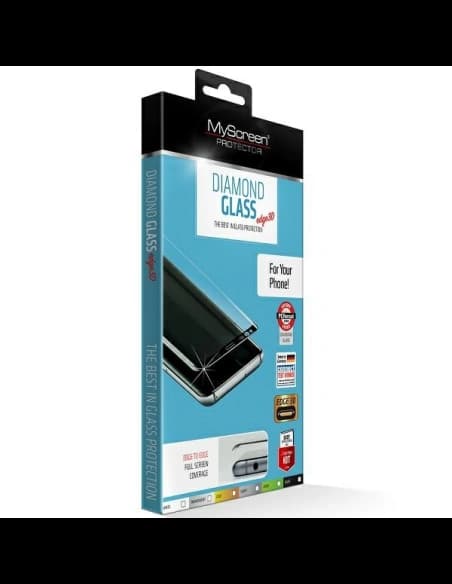 MyScreen Diamond Glass Edge 3D Honor 70 edzett üveg fekete színben