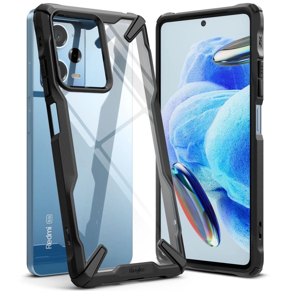 Etui Ringke Fusion-X Xiaomi Redmi Note 12 Pro 5G/POCO X5 Pro 5G Negru - 1
