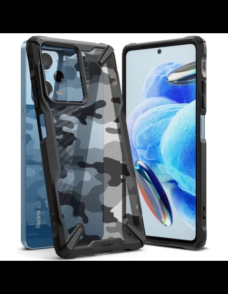 Ringke Fusion-X Design Xiaomi Redmi Note 12 Pro 5G/POCO X5 Pro 5G Camo (Moro) Black