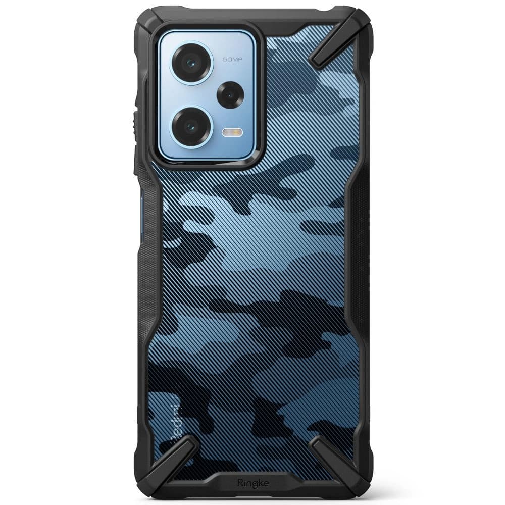 Etui Ringke Fusion-X Design Xiaomi Redmi Note 12 Pro 5G/POCO X5 Pro 5G Camo (Moro) Fekete - 3