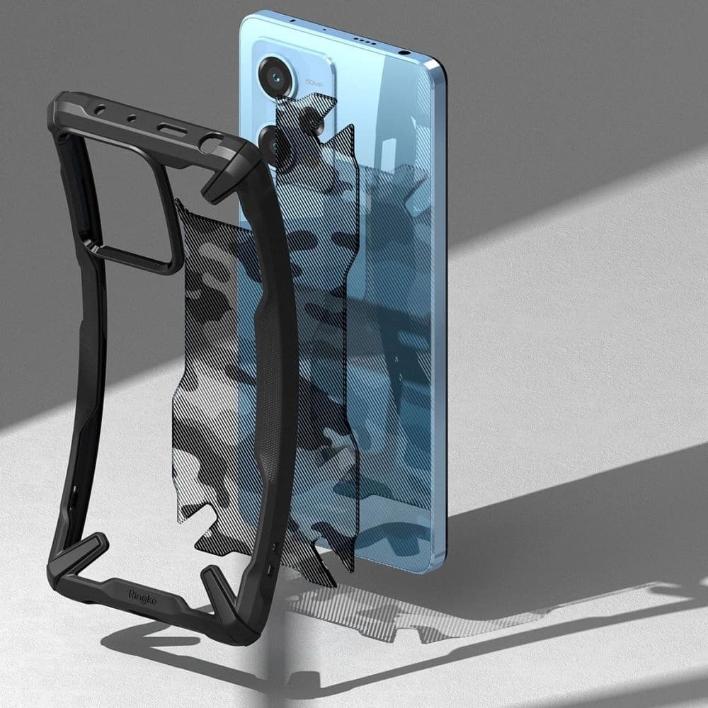 Etui Ringke Fusion-X Design Xiaomi Redmi Note 12 Pro 5G/POCO X5 Pro 5G Camo (Moro) Fekete - 6