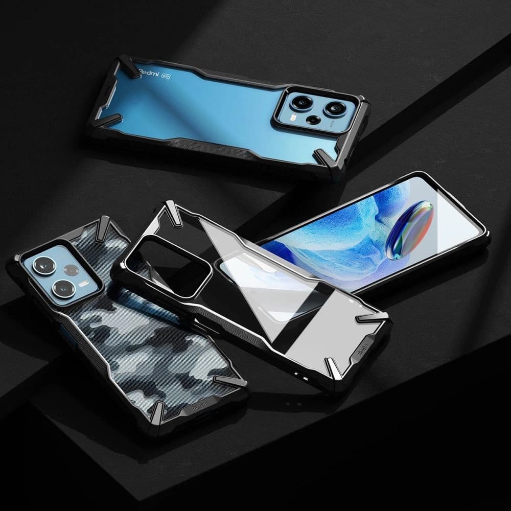 Etui Ringke Fusion-X Design Xiaomi Redmi Note 12 Pro 5G/POCO X5 Pro 5G Camo (Moro) Fekete - 7