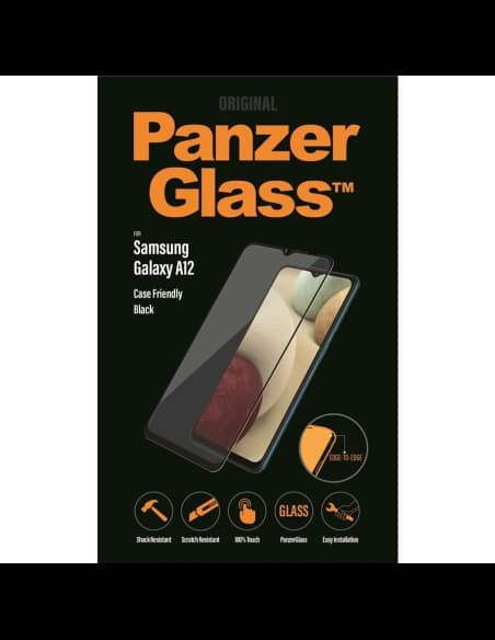 Tvrzené sklo PanzerGlass E2E Regular Samsung Galaxy A12 černé/czerny