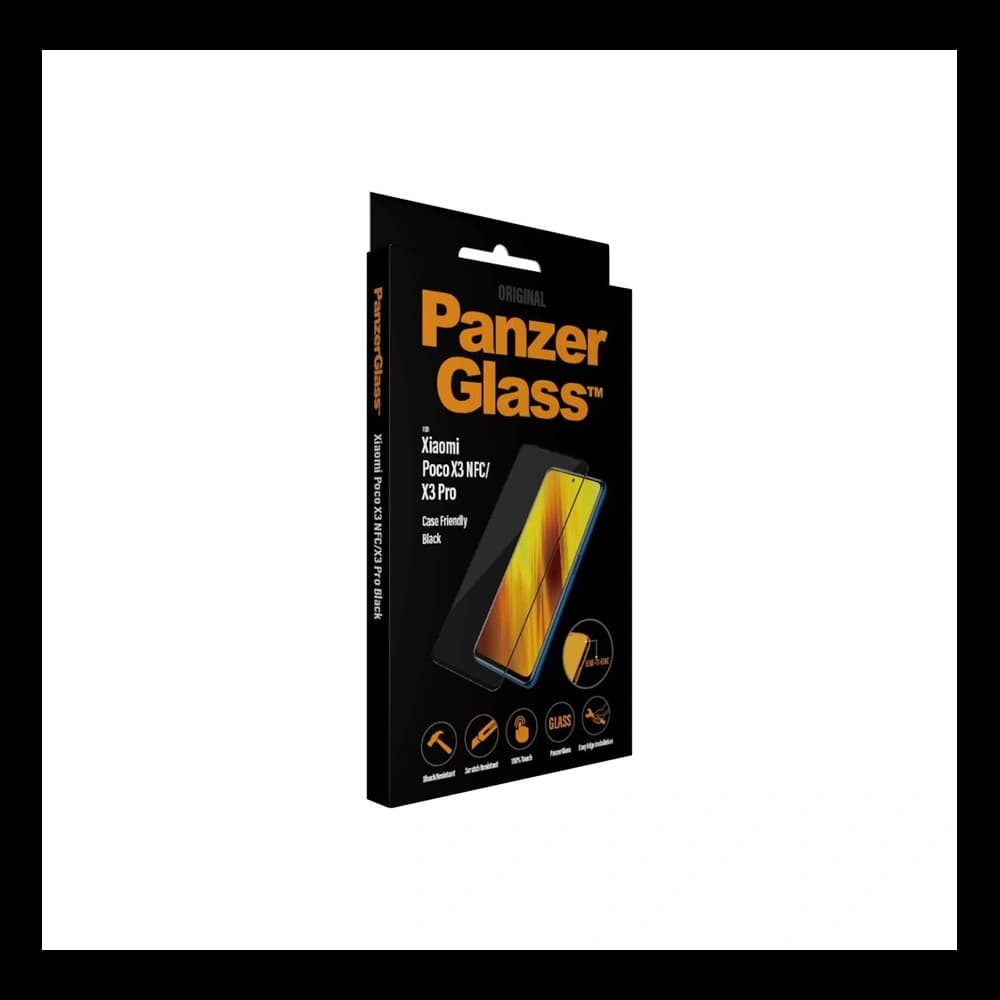 Edzett üveg PanzerGlass E2E Regular Xiaomi Poco X3 NFC/X3 Pro Case Friendly fekete/black - 3