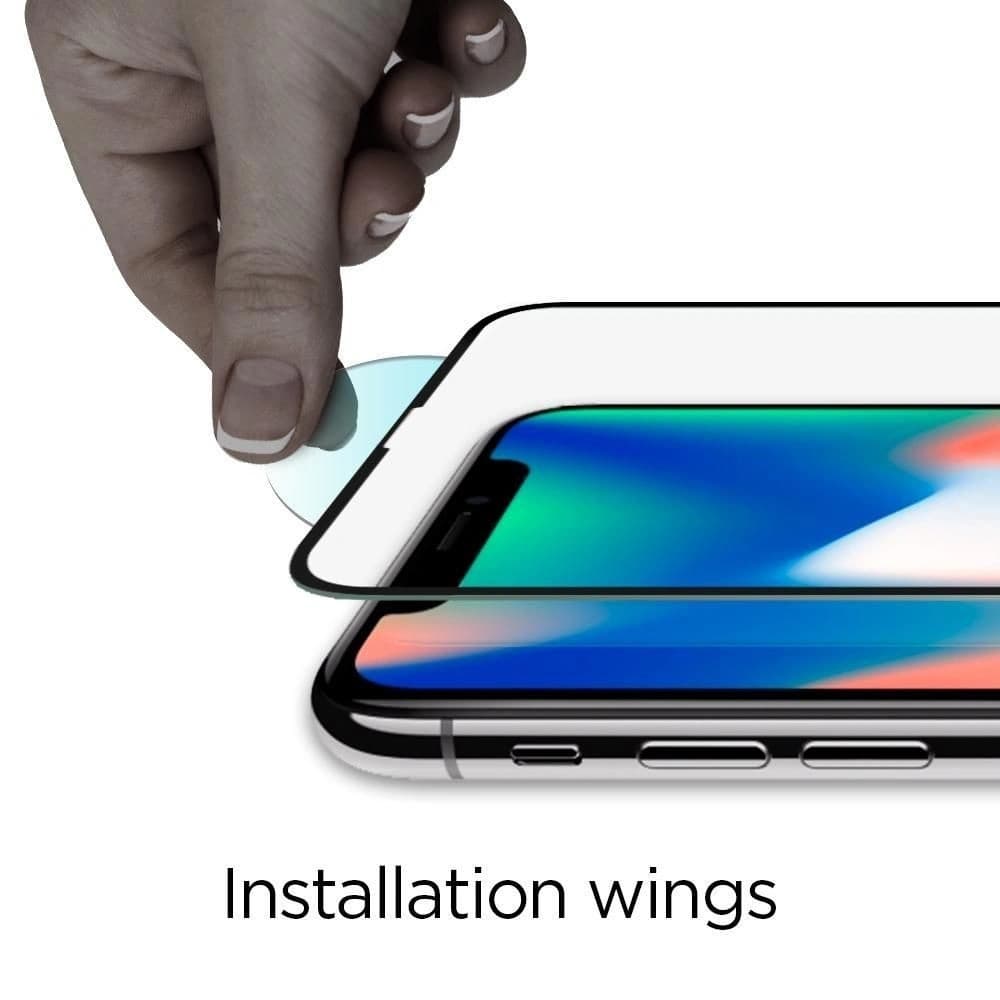 Spigen Apple Sticlă călită GLAS.tR Slim iPhone 11 Pro negru [2 PACK] - 5