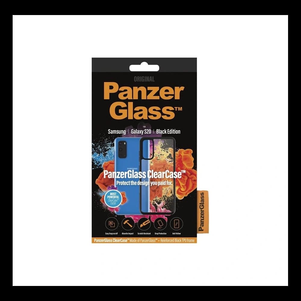 Etui PanzerGlass ClearCase Samsung Galaxy S20 fekete/black - 2