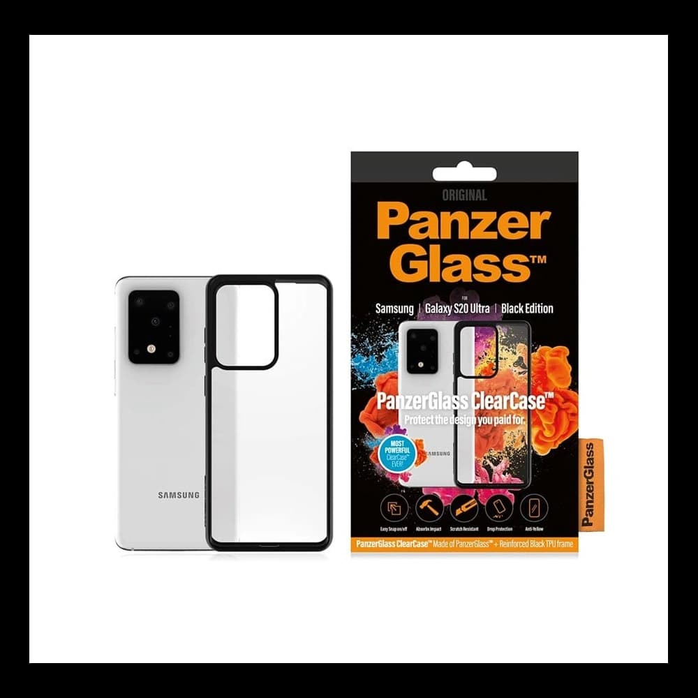 Etui PanzerGlass ClearCase Samsung Galaxy S20 Ultra fekete/black - 1