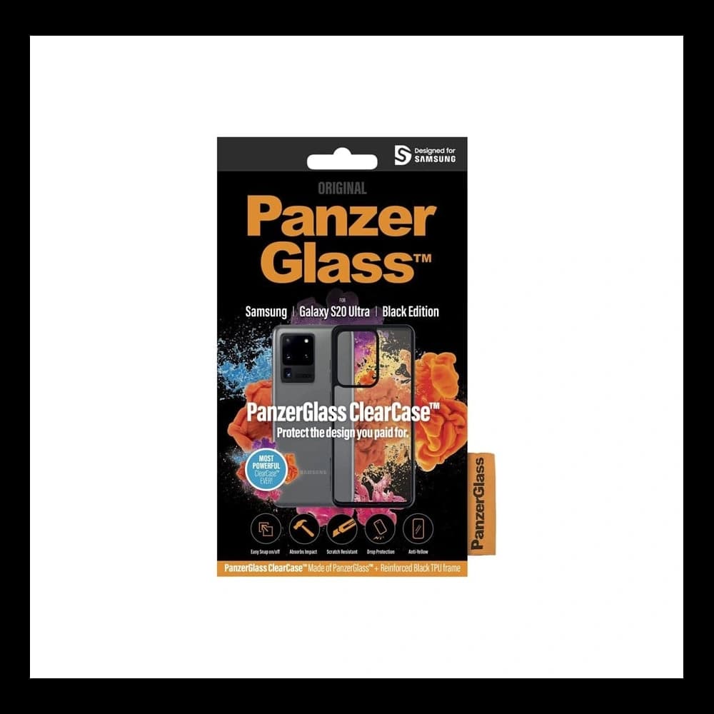 Etui PanzerGlass ClearCase Samsung Galaxy S20 Ultra fekete/black - 2