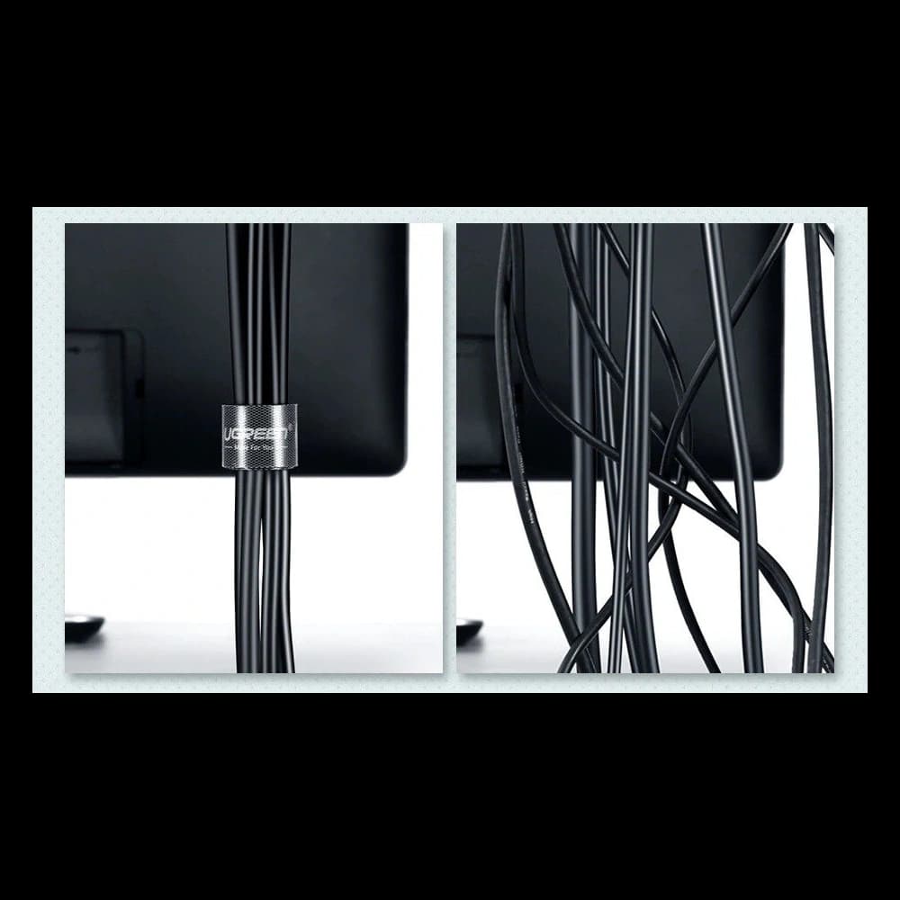 UGREEN LP124 Kabelorganisation (Klettverschluss), 5m (schwarz) - 3