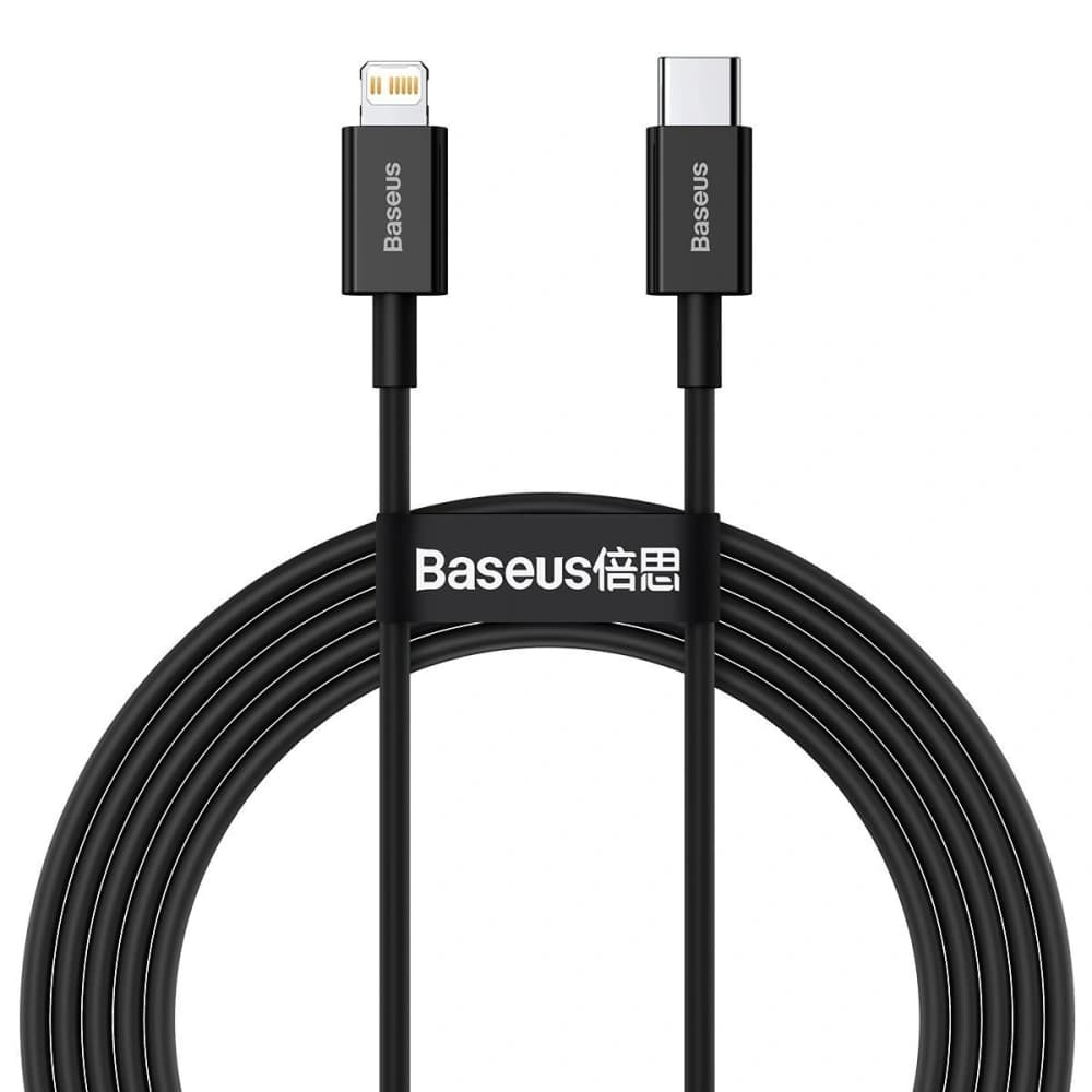 Baseus Kabel Superior Series USB-C/Lightning 20W, PD, 2m (schwarz) - 1