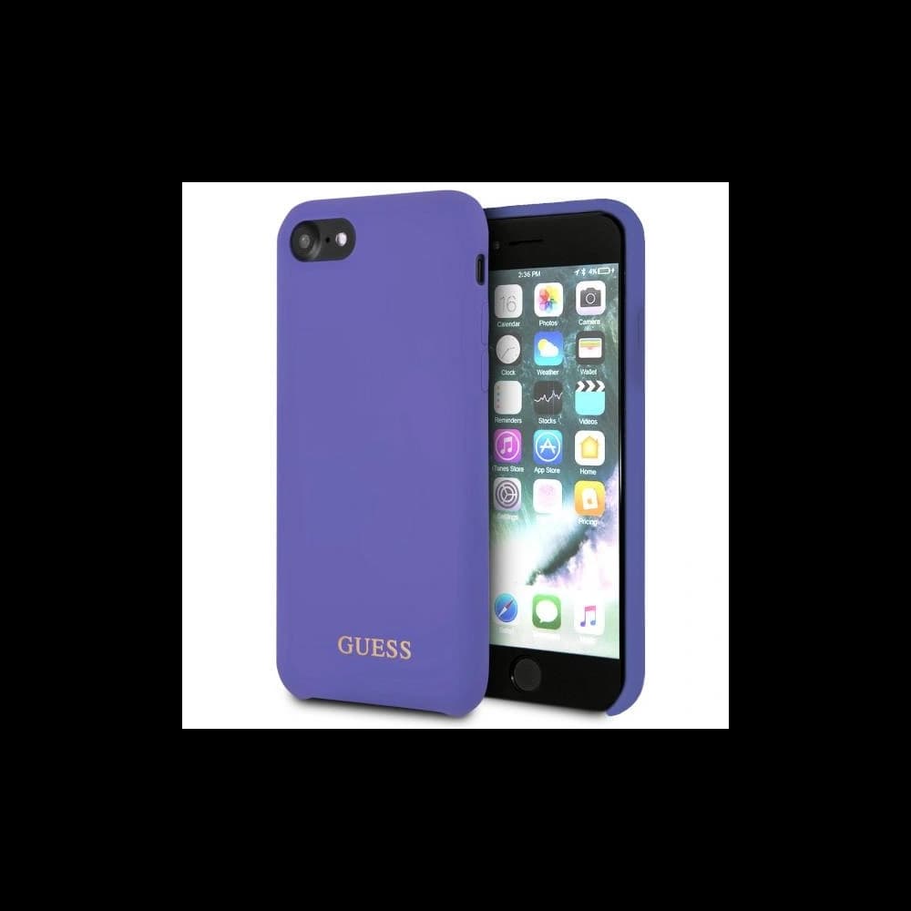 Guess GUHCI8LSGLUV Apple iPhone 8/7 purple hard case Silicone - 1