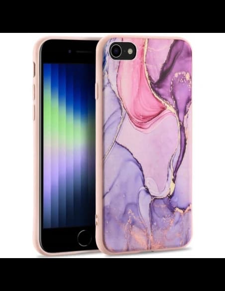 Etui Tech-Protect Marble 2 Apple iPhone SE 2022/SE 2020/8/7 Růžová