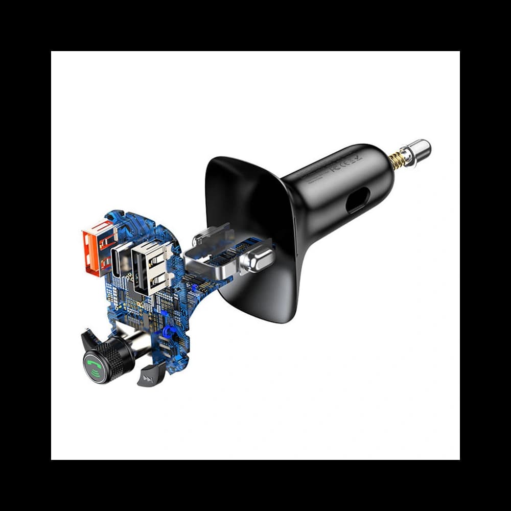 Transmițător auto Baseus Bluetooth MP3 S-13 (negru) - 4