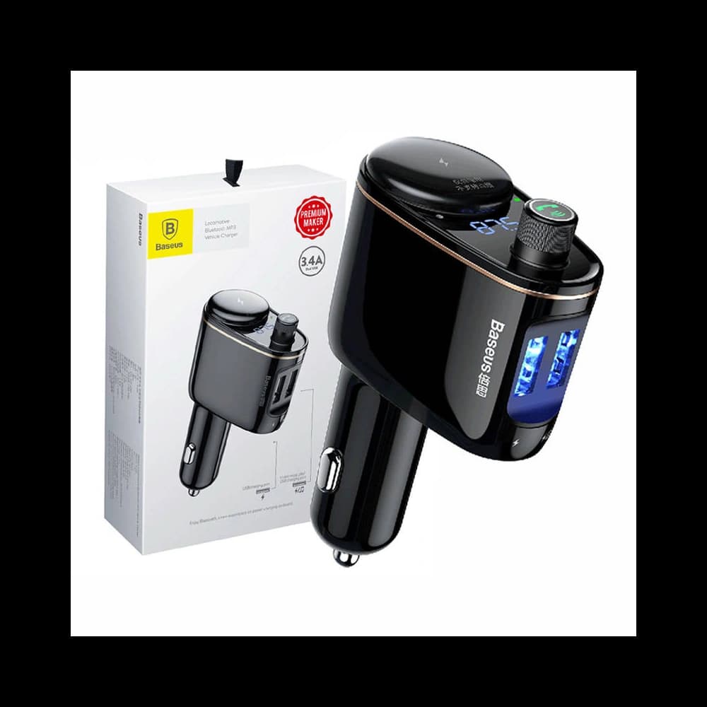 Transmițător auto Baseus Bluetooth MP3 S-06 (negru) - 1