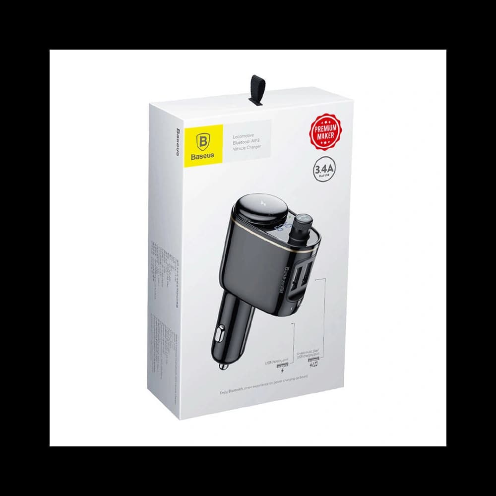 Transmițător auto Baseus Bluetooth MP3 S-06 (negru) - 7