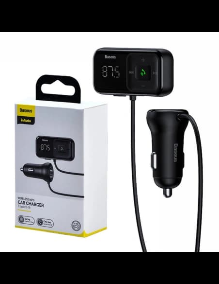 Autós transmitter Baseus Bluetooth MP3 S-16 (fekete)