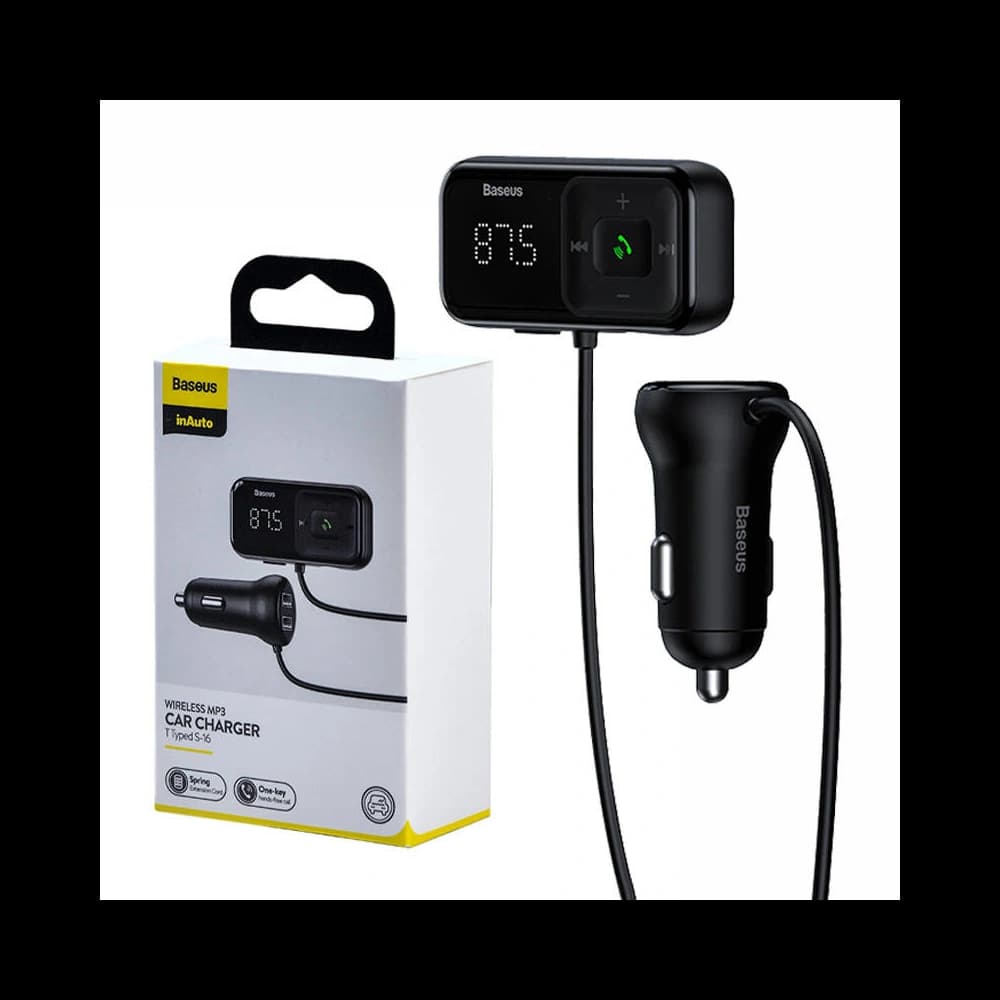 Transmitter do auta Baseus Bluetooth MP3 S-16 (černý) - 1