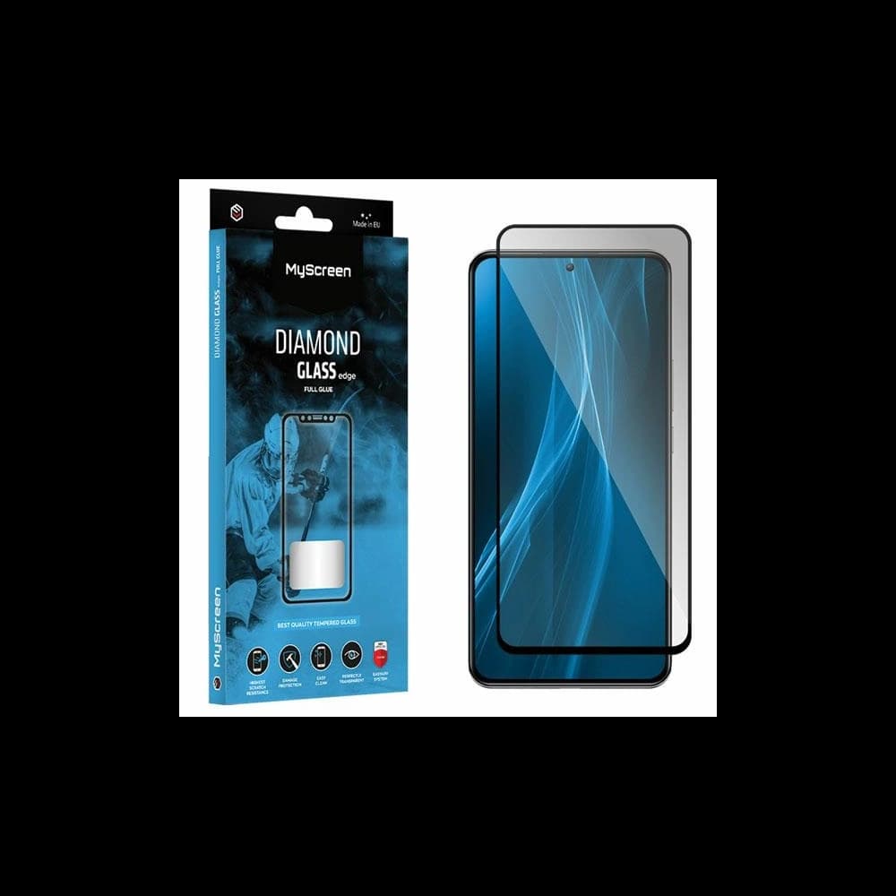 OnePlus MyScreen Diamond Glass Edge Lite FG 10T schwarz/schwarz Vollverklebung gehärtetes Glas - 1