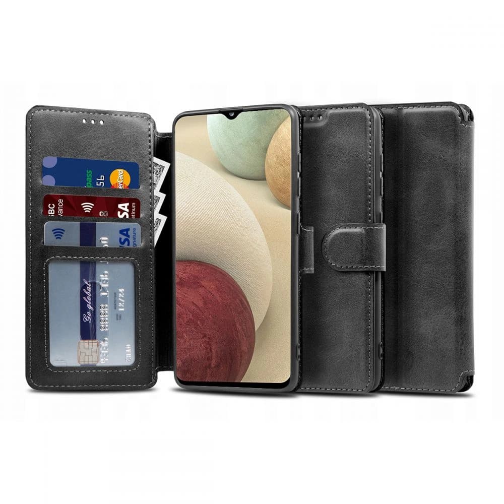 Etui Tech-Protect Wallet Samsung Galaxy A12/M12 Černé - 1
