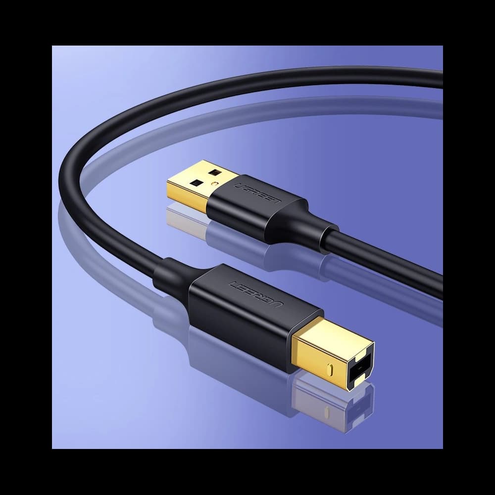 Cablu UGREEN US135 USB-B/USB-C pentru imprimantă 480 Mbps 1,5 m negru - 2