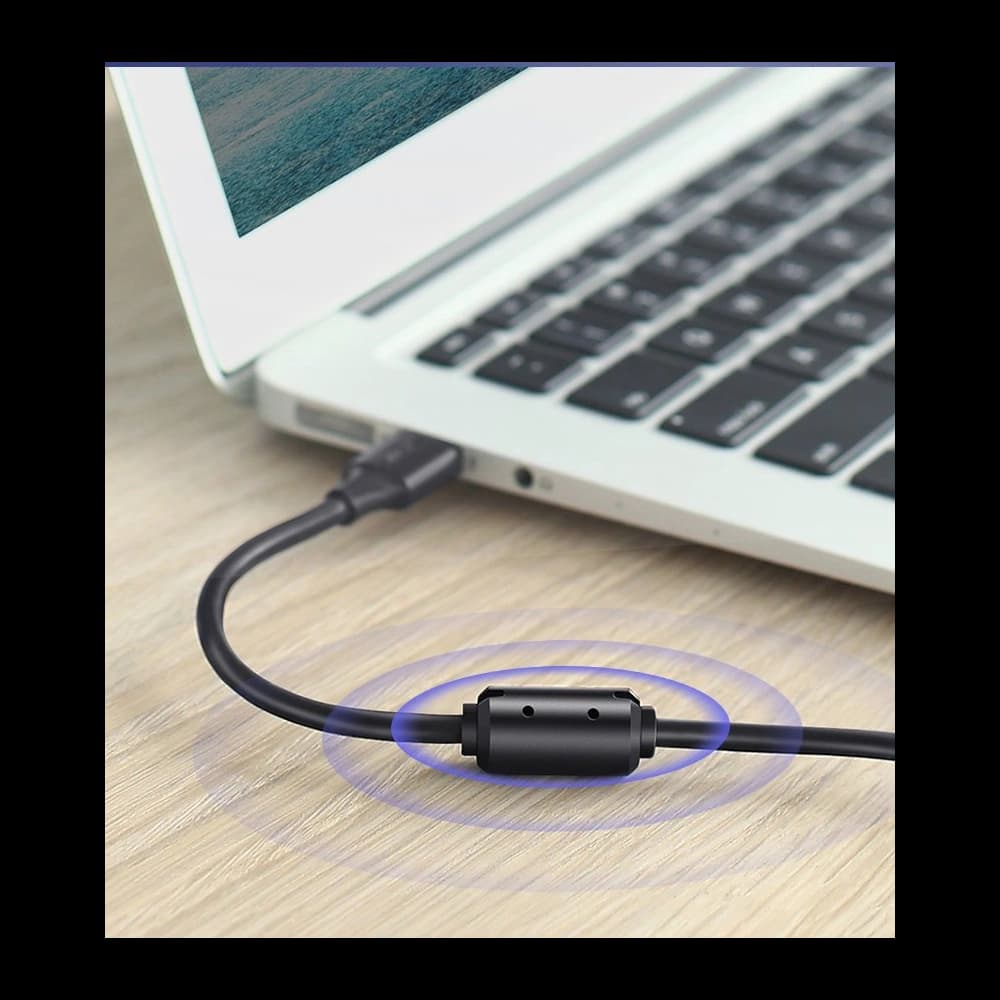 Cablu UGREEN US135 USB-B/USB-C pentru imprimantă 480 Mbps 1,5 m negru - 6