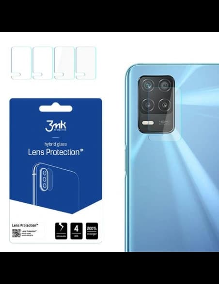 [OUTLET] Hybridní sklo na objektiv fotoaparátu 3MK Lens Protection Realme 8 5G [4 PACK]