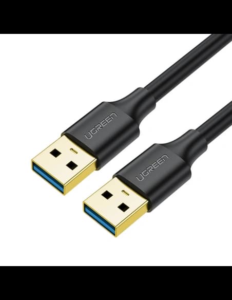 Kabel UGREEN US128 USB-A/USB-A USB 3.0 5Gb/s 0.5m černý