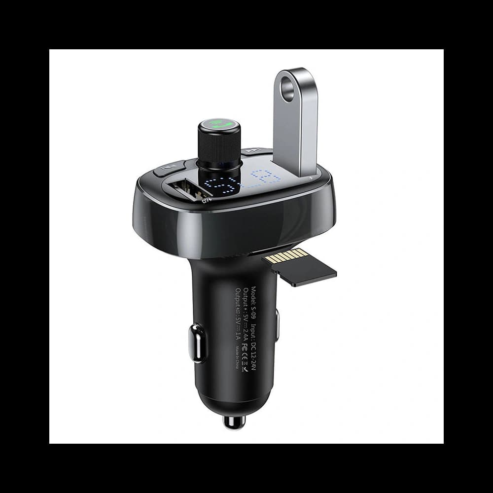 Transmițător FM Baseus T-typed S-09 Bluetooth (negru) - 3