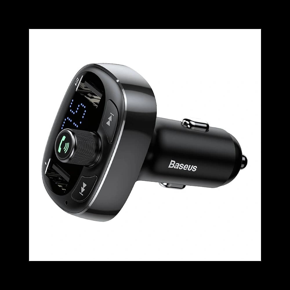 Transmițător FM Baseus T-typed S-09 Bluetooth (negru) - 5