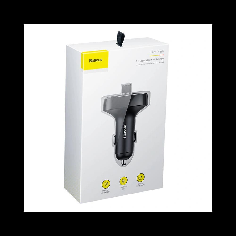 Transmițător FM Baseus T-typed S-09 Bluetooth (negru) - 8