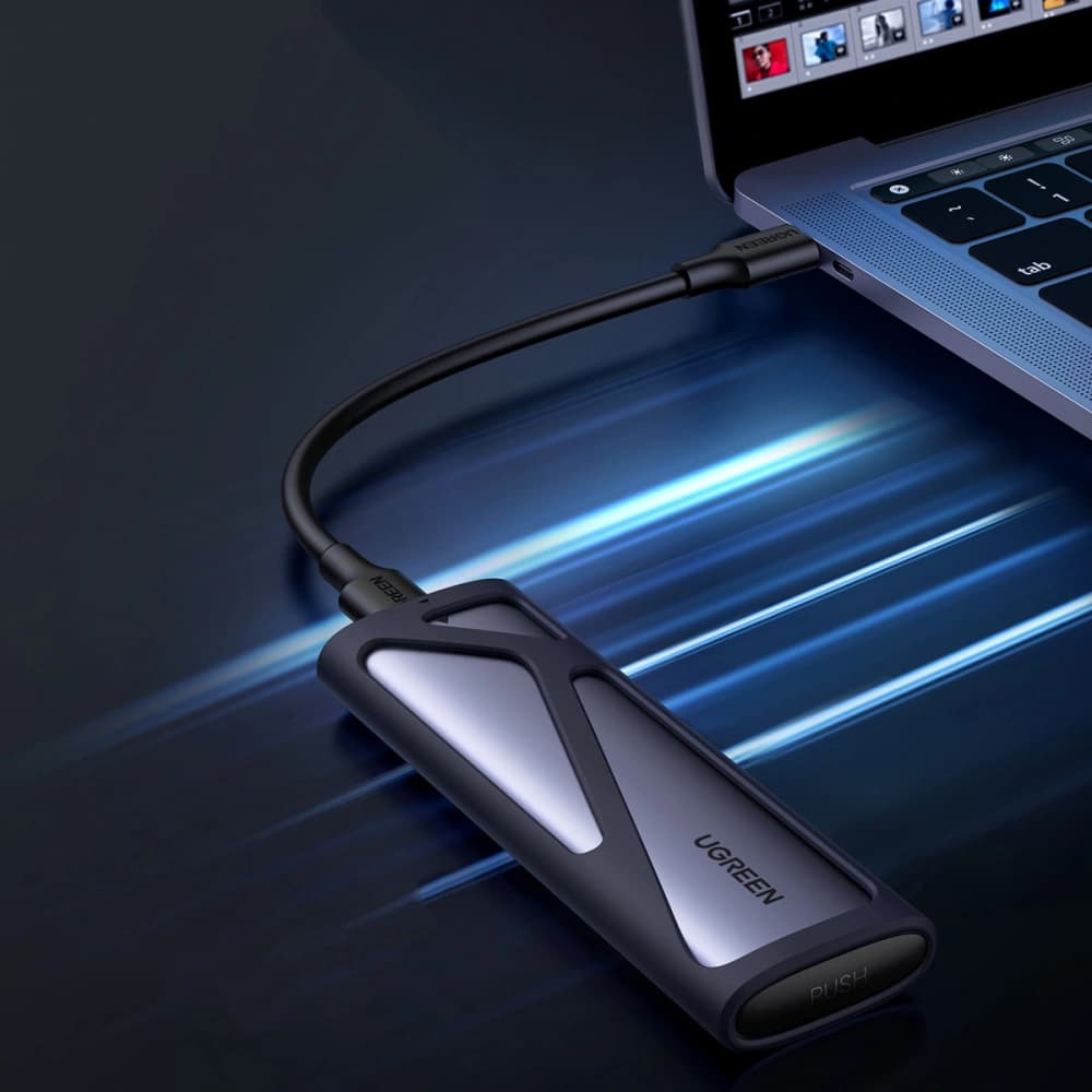 UGREEN CM400 M.2 SSD Enclosure USB 3.2 Gen 2 (SuperSpeed USB 10Gbps) gray - 3