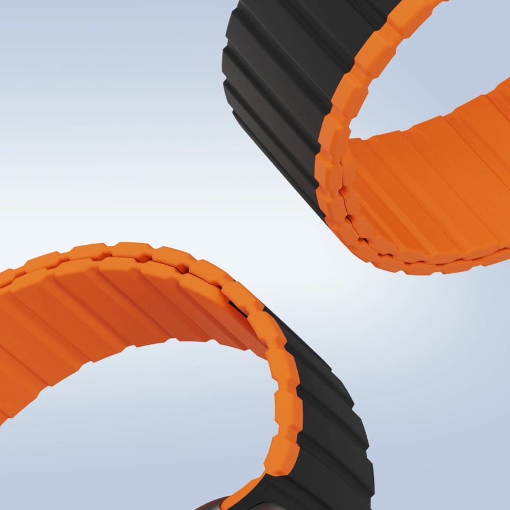 Páskový magnetický Dux Ducis Strap 22mm LD verze Galaxy Watch 3 45mm/S3/Huawei Watch Ultimate/GT3 SE 46mm černooranžový - 8