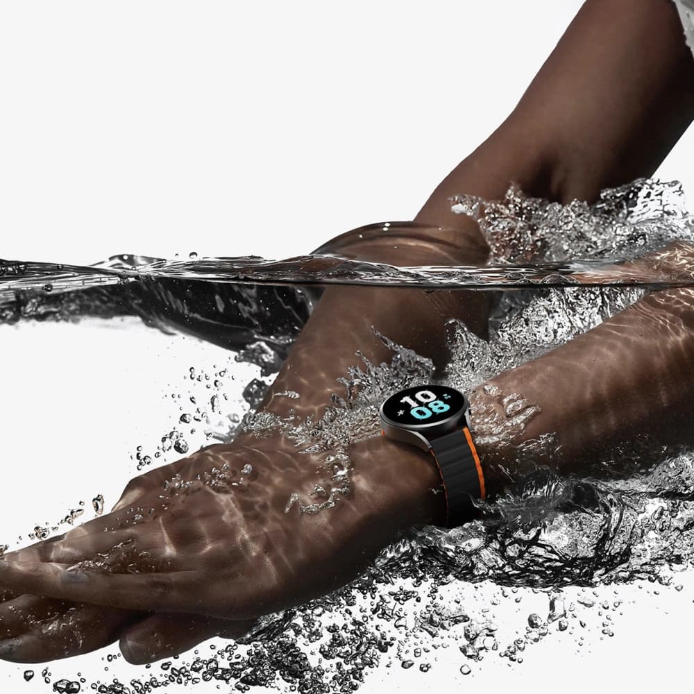 Páskový magnetický Dux Ducis Strap 22mm LD verze Galaxy Watch 3 45mm/S3/Huawei Watch Ultimate/GT3 SE 46mm černooranžový - 9