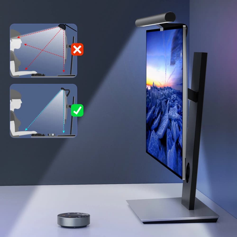 Lampă pentru monitor Choetech Elesense E1129 LED negru [2 PACK] - 4