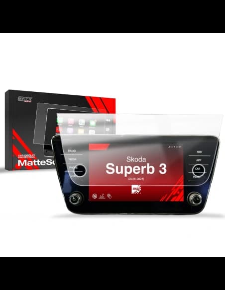 Matte GrizzGlass CarDisplay Protection Skoda Superb 3 8" Amundsen/Bolero (2015-2024)