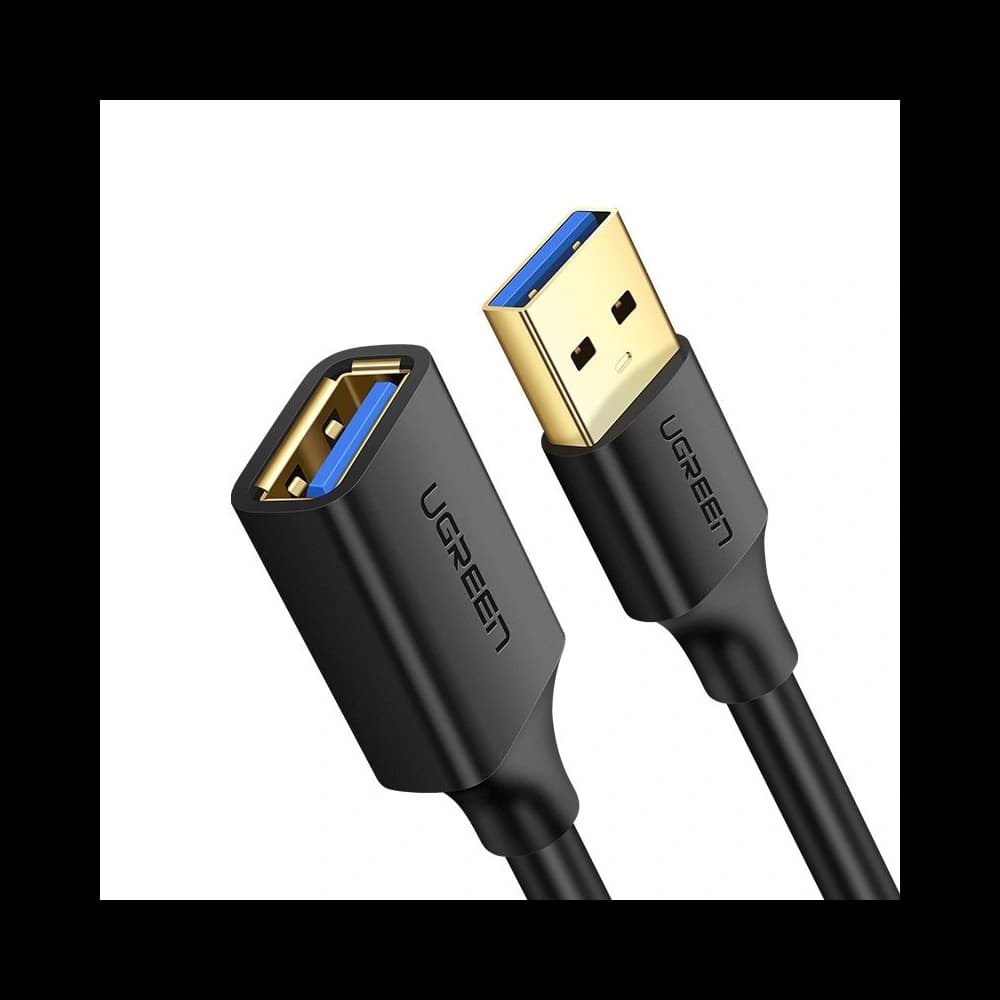 UGREEN US129 USB-A 3.0/USB-A 3.0 cablu prelungitor 2m negru - 1