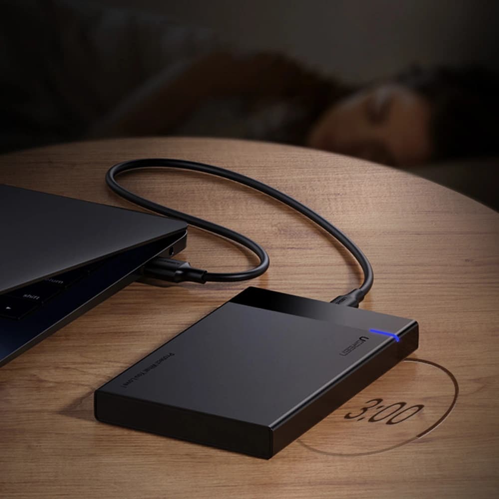Obal HDD/SSD 2,5 UGREEN US221 SATA 6TB USB-C 3.0 černý - 4