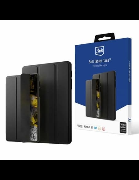 3MK Apple Etui Soft Tablet caz iPad mini 7.9 2015/2019 (a 4-a și a 5-a generație) negru / negru