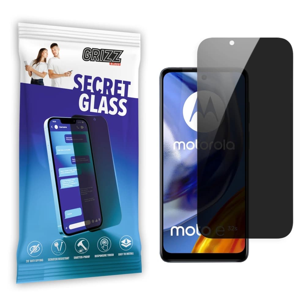 GrizzGlass Matte SecretGlass Motorola Moto E32s - 1