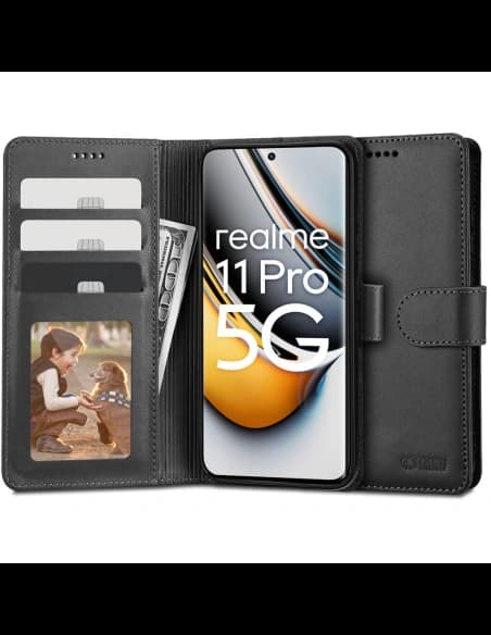 Etui Tech-Protect Wallet Realme 11 Pro 5G/11 Pro+ Plus 5G černé