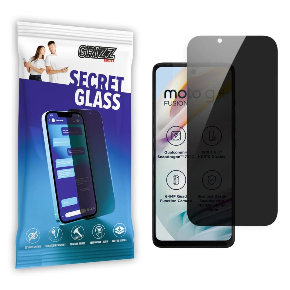 GrizzGlass Matte SecretGlass Motorola Moto G40 Fusionhoz - 1