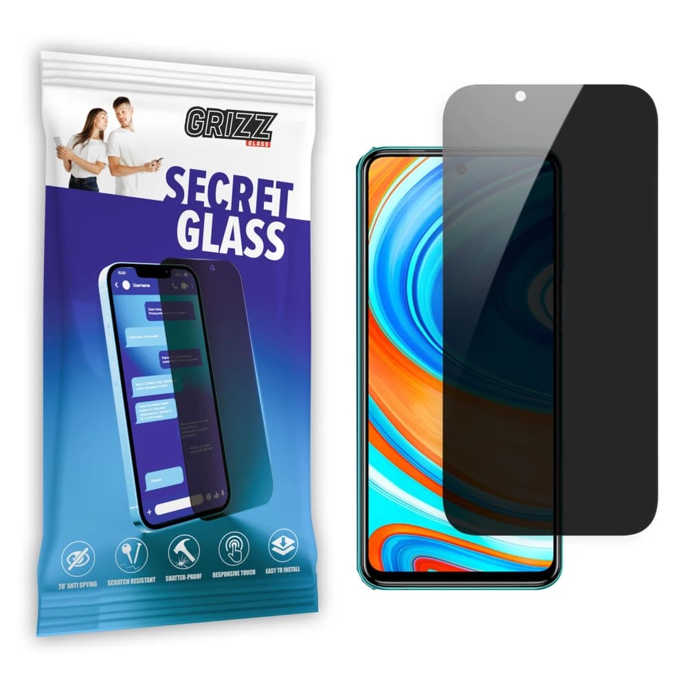 GrizzGlass Matte SecretGlass Xiaomi Redmi Note 9 Pro 4G-hez - 1