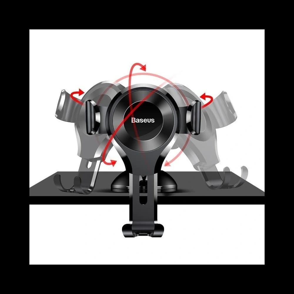 Baseus Osculum Dashboard Gravity Car Mount Black - 4