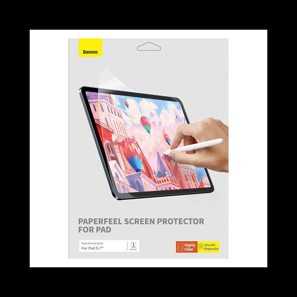 Képernyőfólia Baseus Paperfeel Apple iPad 9.7 2017/2018 (5. és 6. generáció) Átlátszó - 6