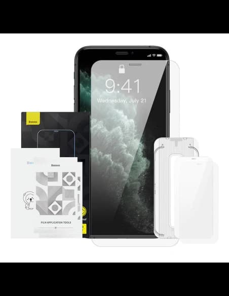 Baseus 0.3mm Apple Sticlă temperată Crystal iPhone XS/X [2 PACK]